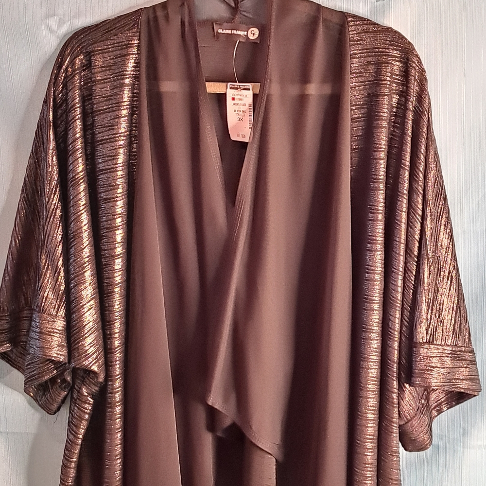 Plus size 3X Claire France top NWT